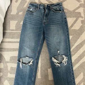 Abercrombie Ankle Straight Ultra High Rise Jeans